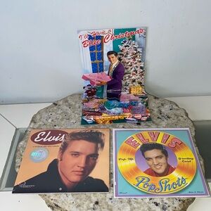 Elvis 2001 Mini Calendar-Pop Shots 3-D Pop Up Greeting Card-Vintage Collectibles